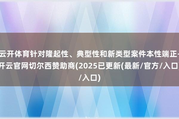 云开体育针对隆起性、典型性和新类型案件本性端正-开云官网切尔西赞助商(2025已更新(最新/官方/入口)