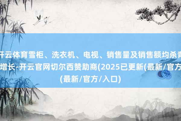 开云体育雪柜、洗衣机、电视、销售量及销售额均杀青双位数增长-开云官网切尔西赞助商(2025已更新(最新/官方/入口)