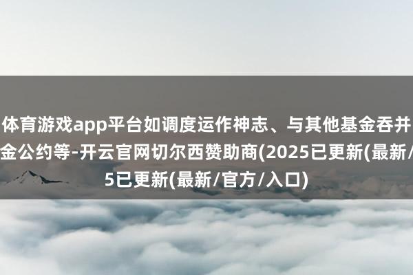 体育游戏app平台如调度运作神志、与其他基金吞并简略拒绝基金公约等-开云官网切尔西赞助商(2025已更新(最新/官方/入口)