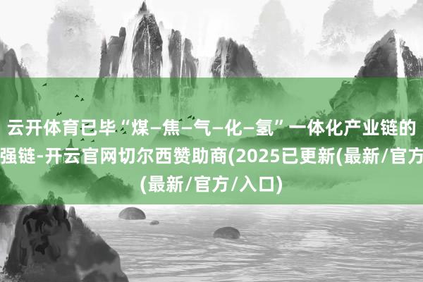 云开体育已毕“煤—焦—气—化—氢”一体化产业链的补链、强链-开云官网切尔西赞助商(2025已更新(最新/官方/入口)