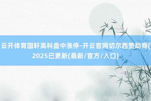 云开体育国轩高科盘中涨停-开云官网切尔西赞助商(2025已更新(最新/官方/入口)